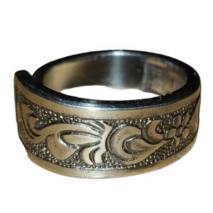 Hand Forged Spoon Ring Hand Tooled Size 7 L4